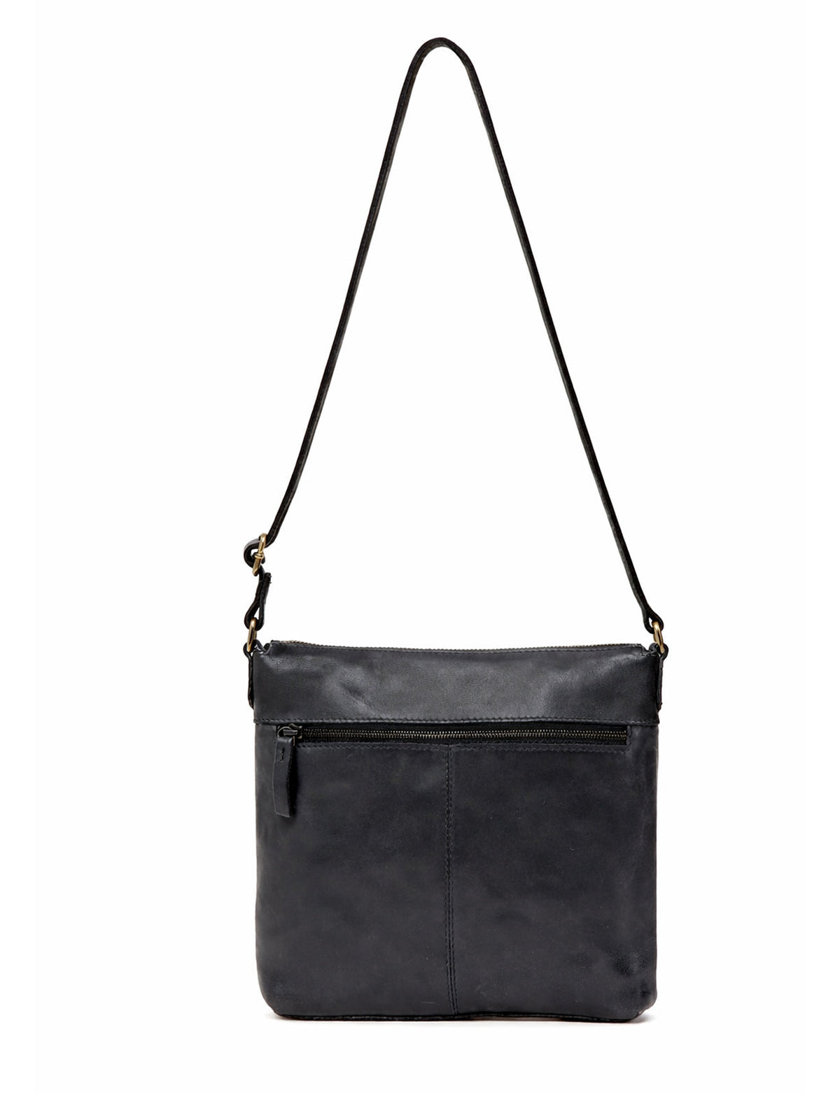 ARMIDALE WOVEN DETAIL LEATHER XBODY BAG- A-0011-BLK- NEW IN