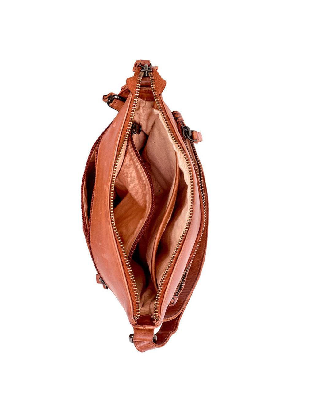 ARMIDALE WOVEN DETAIL LEATHER XBODY BAG-A-0011-TAN- NEW IN