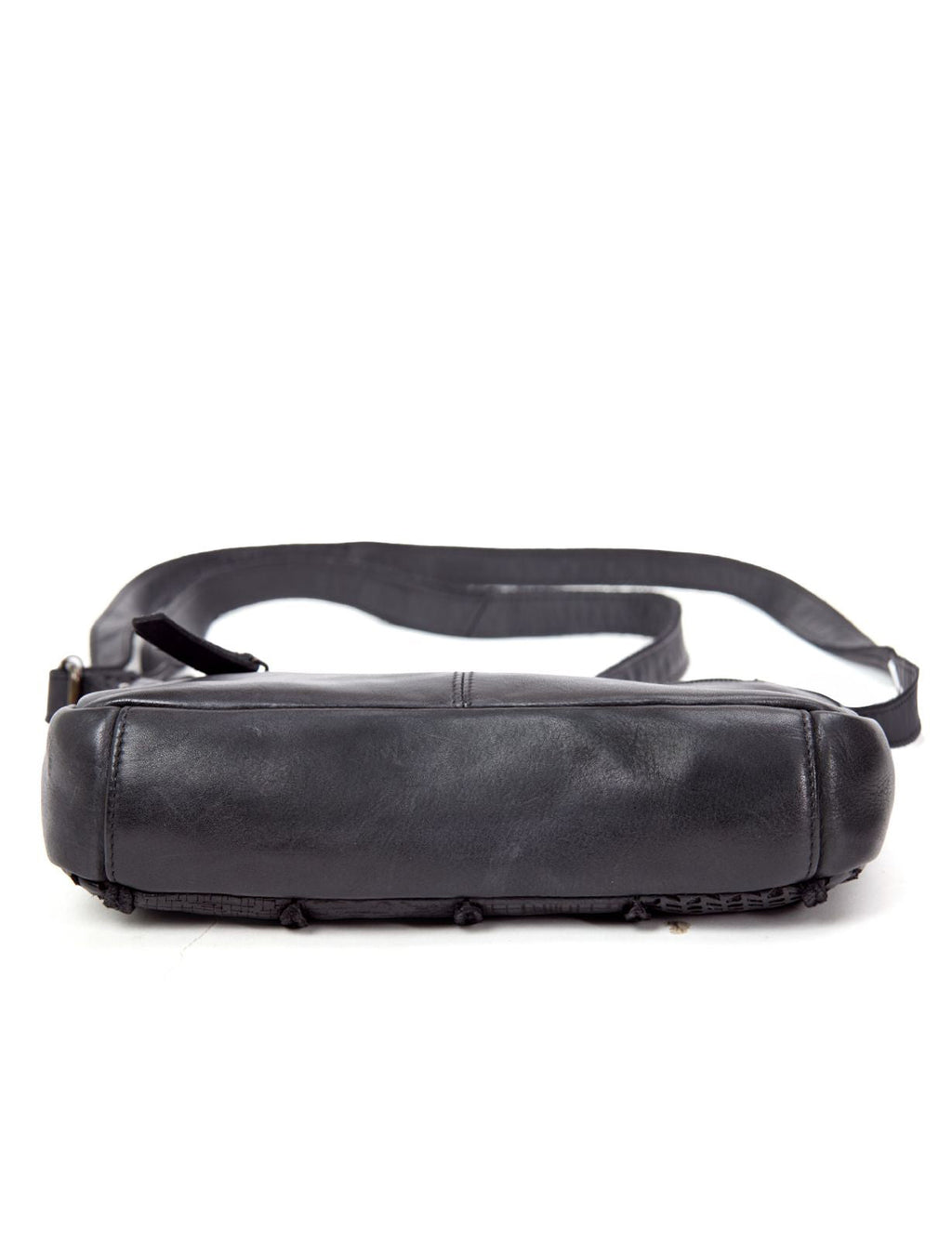 TAMWORTH PATCHWORK DETAIL LEATHER XBODY BAG- A-0012-BLK- NEW IN
