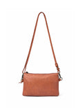 DEVONPORT LEATHER XBODY BAG- A-0014-TAN- NEW IN