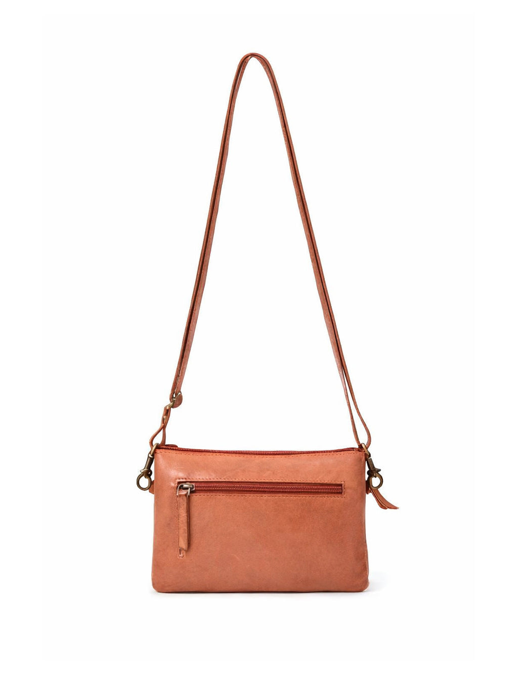 DEVONPORT LEATHER XBODY BAG- A-0014-TAN- NEW IN