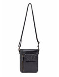 BATHURST LEATHER XBODY BAG- A-0016-BLK- NEW IN