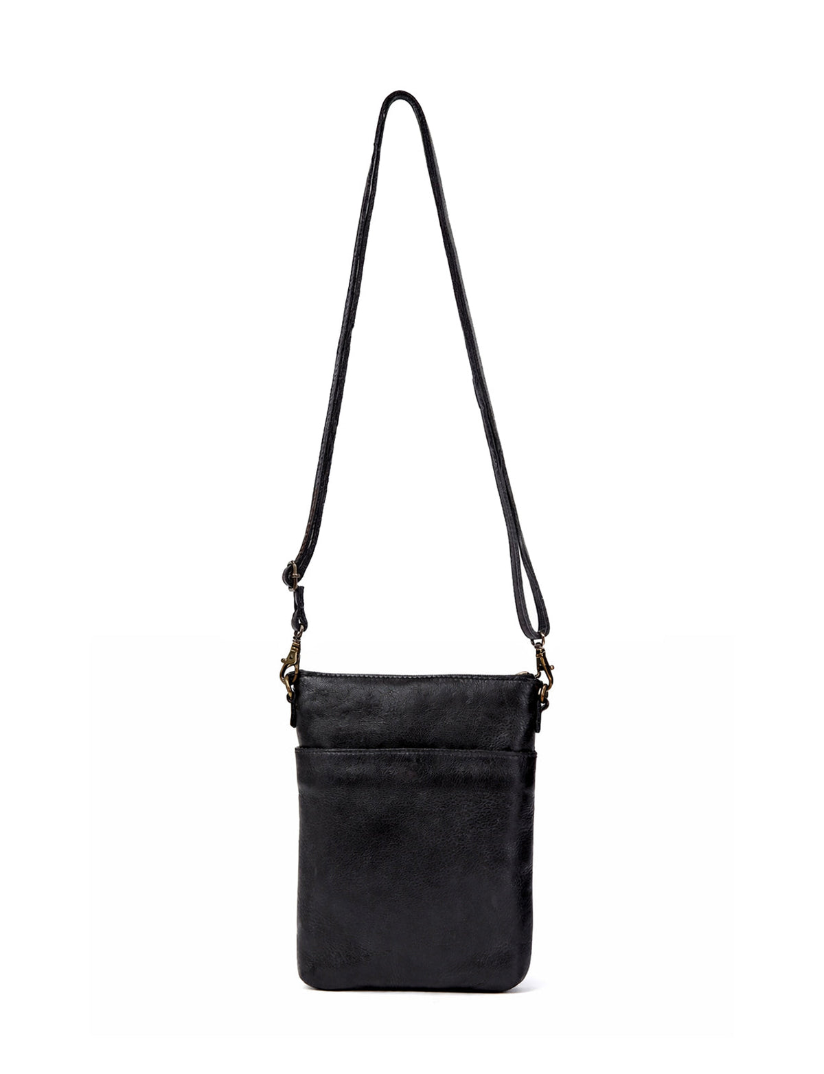 BATHURST LEATHER XBODY BAG- A-0016-BLK- NEW IN