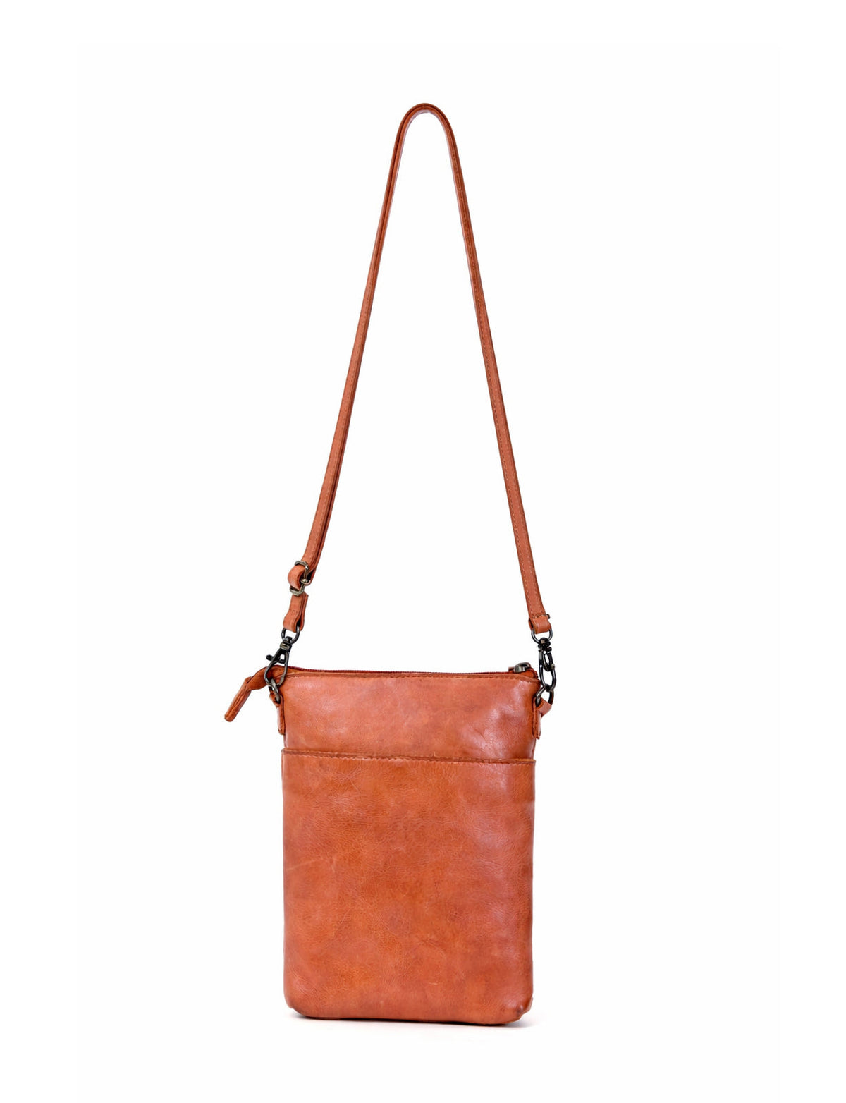 BATHURST LEATHER XBODY BAG- A-0016-TAN- NEW IN