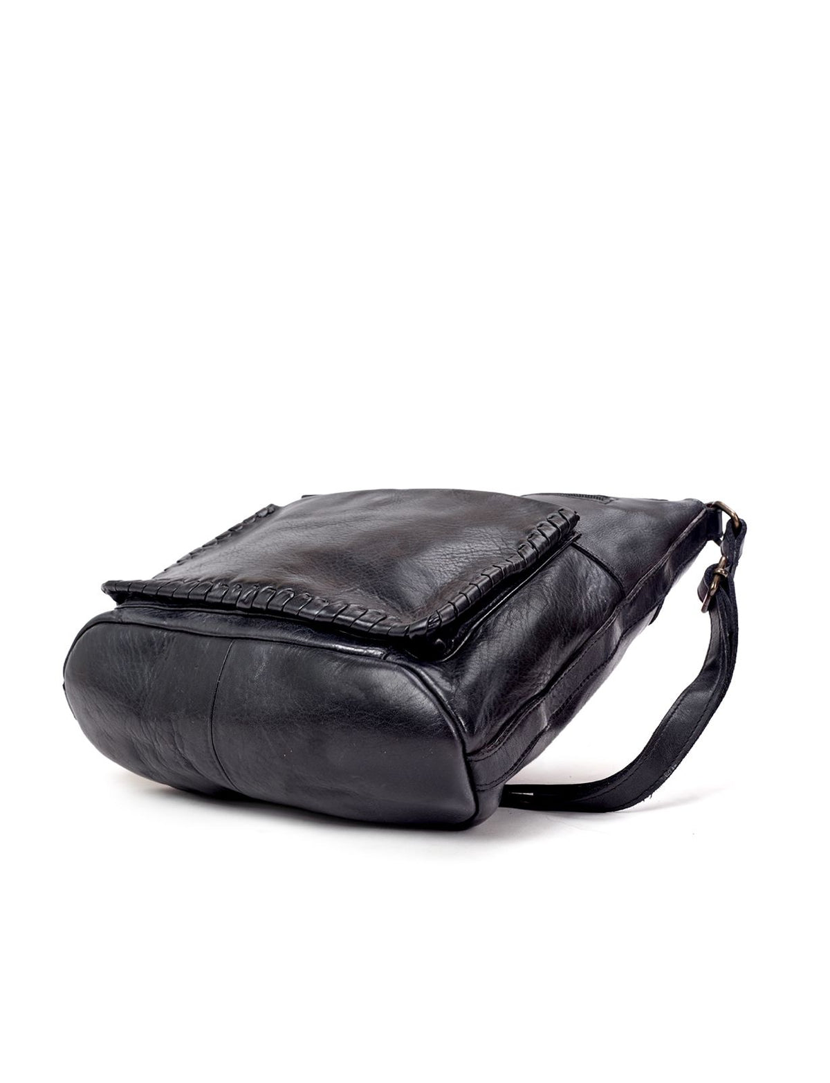 TAMBORINE MULTICOMPARTMENT LEATHER XBODY BAG- A-0020-BLK- NEW IN