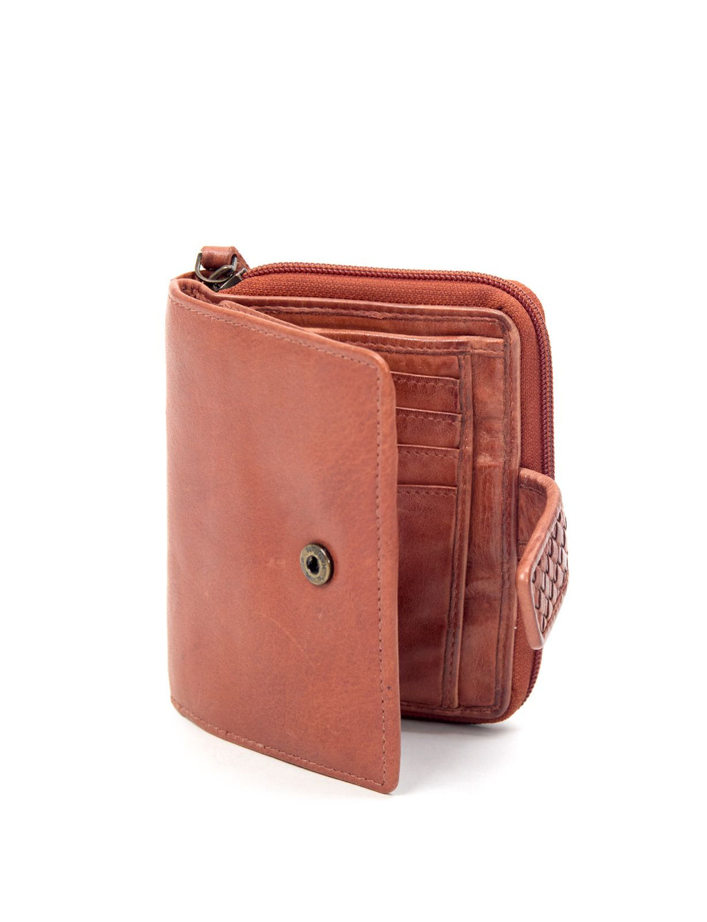 MILANG MEDIUM TAB LEATHER WALLET- A-0023-TAN- NEW IN
