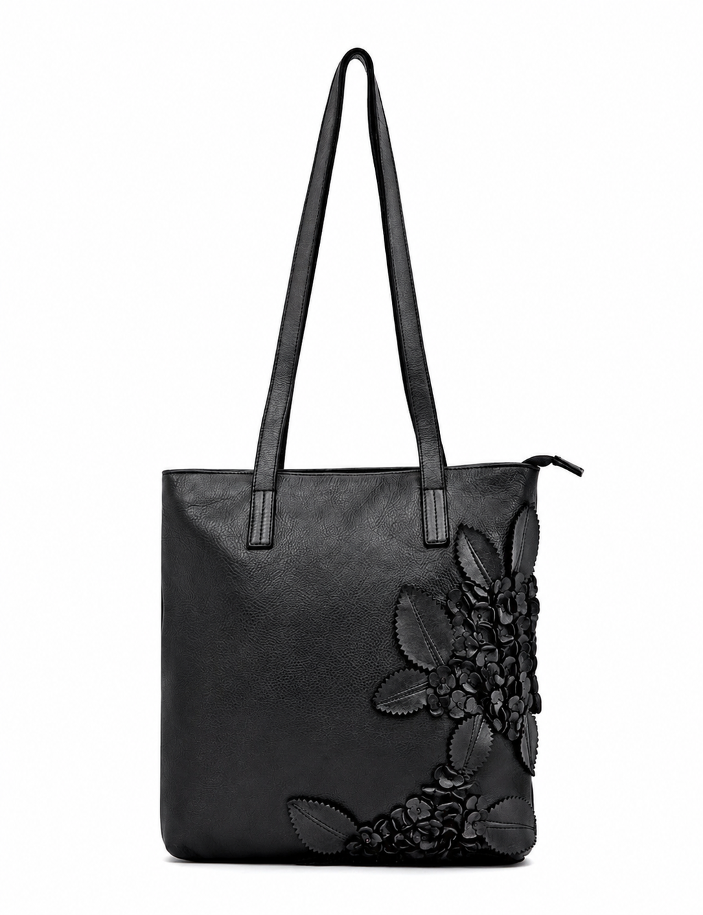 FLINDERS FLORAL TOTE - BLACK