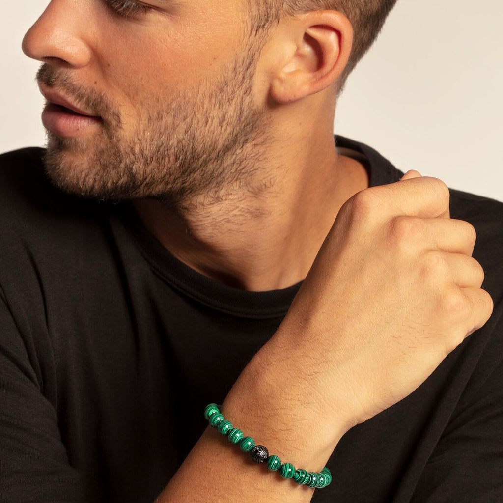 Thomas Sabo Bracelet "Black Cat Green" Malachite
