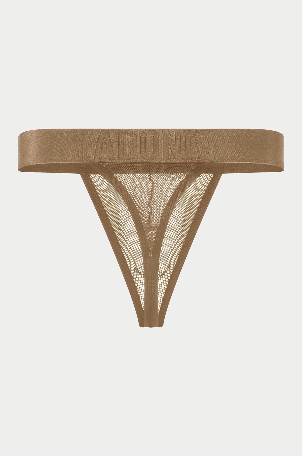Adonis by Kyhry Men's Luxe Mesh Nude Tan Thong