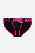 Adonis by Kyhry Men's Pop Black & Pink Jock-Brief