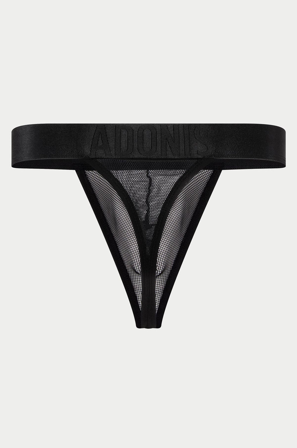 Adonis by Kyhry Men's Luxe Mesh Black Thong
