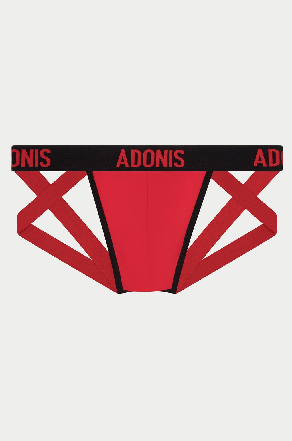 Adonis by Kyhry Men's Double-Strap Red Jock/Thong