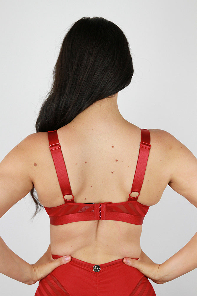 Alexis Butterfly Bralette RED