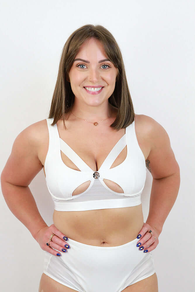 Alexis Butterfly Bralette WHITE