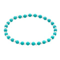 Silver Ball Bracelet with Imitation Stone