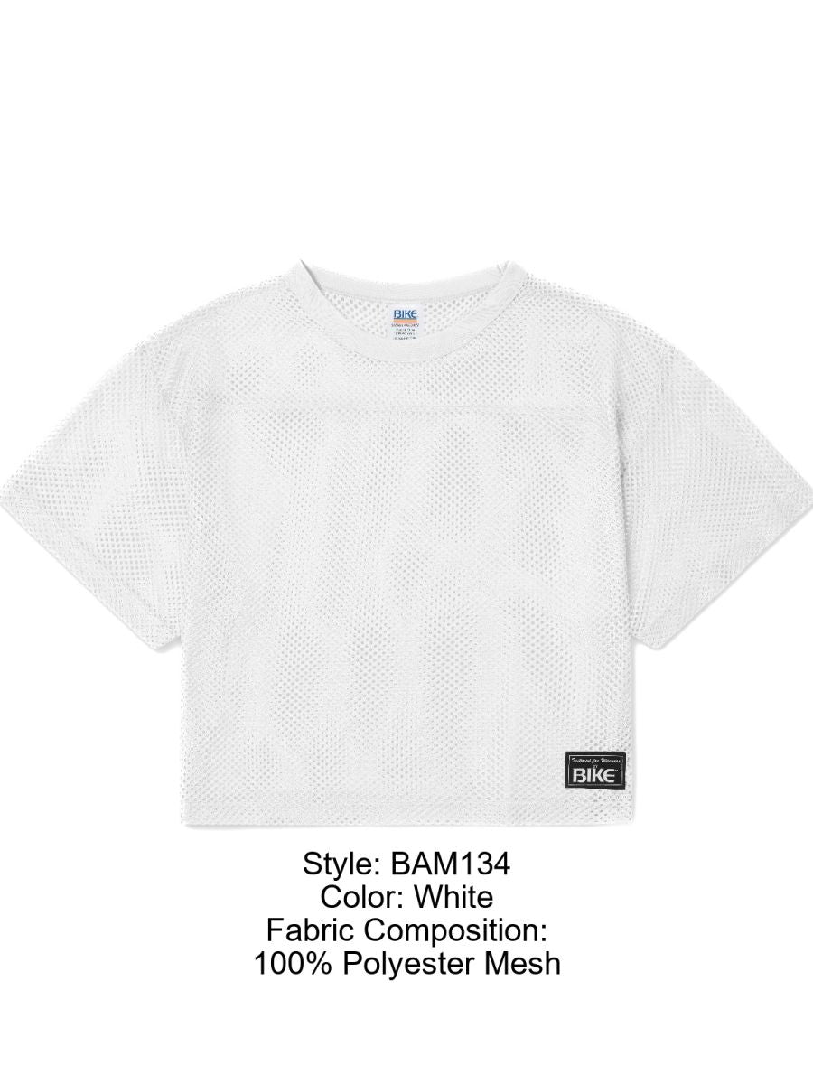 BIKE Athletic BAM134 Short Sleeve Practice Jersey Color Color White