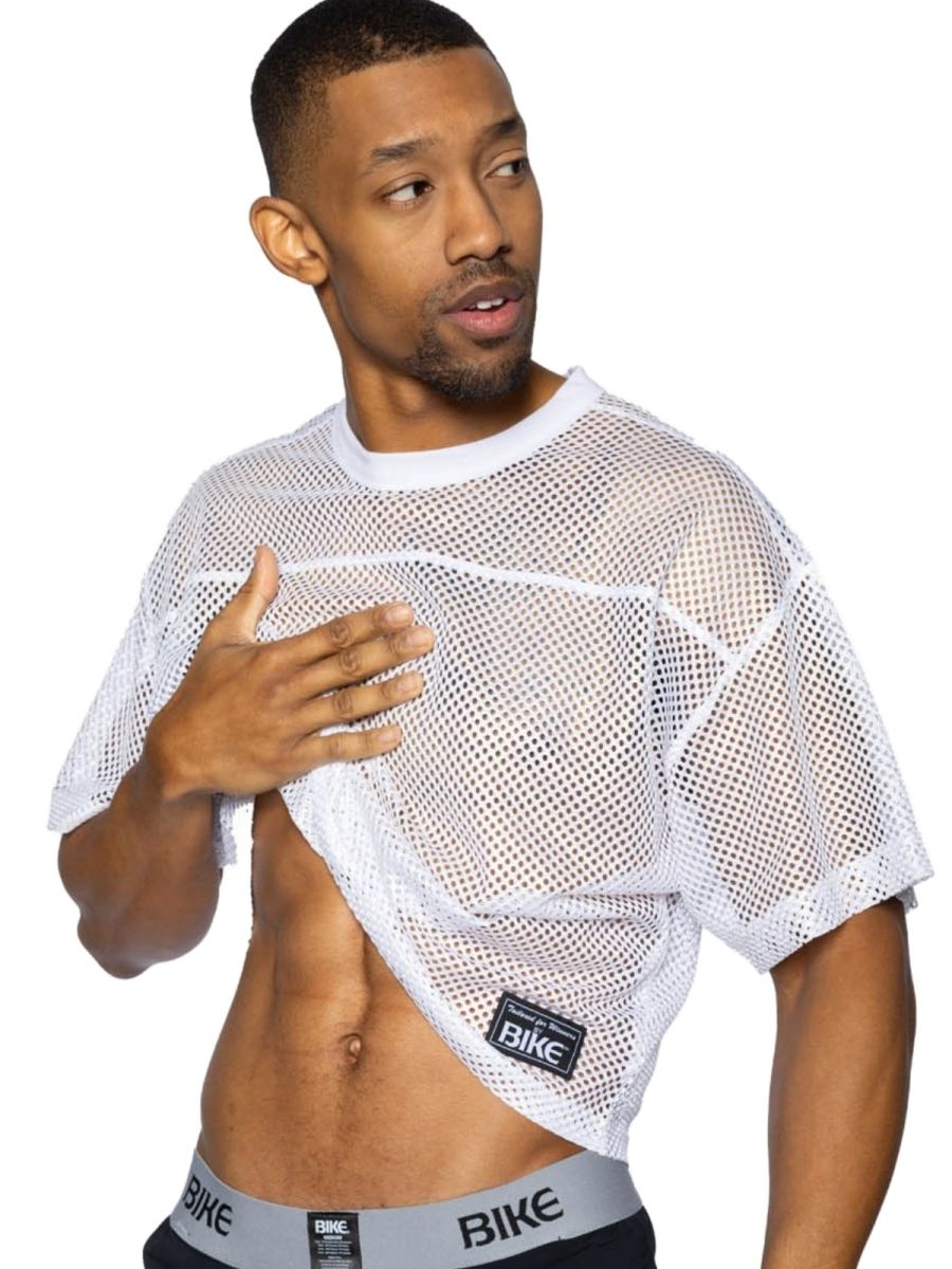BIKE Athletic BAM134 Short Sleeve Practice Jersey Color Color White