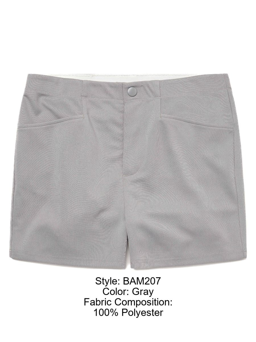 BIKE Athletic BAM207 Coaches Short 5 inch Inseam Color Color Gray