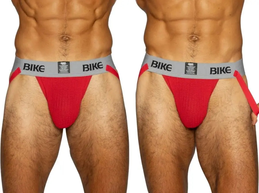 BIKE アスレチック BAS304 メンズアンダーウェア クラシックジョックストラップ レッド