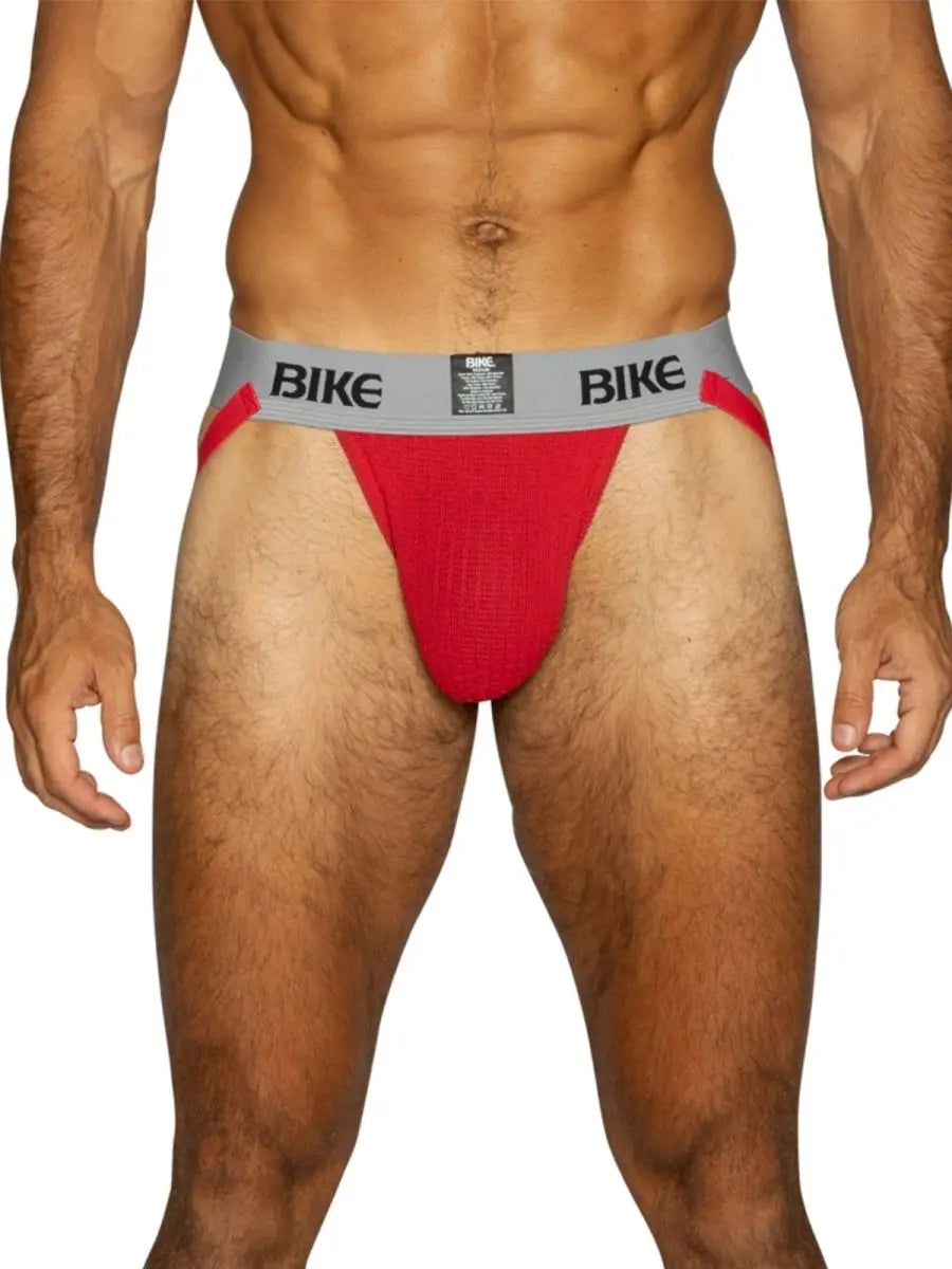 BIKE アスレチック BAS304 メンズアンダーウェア クラシックジョックストラップ レッド