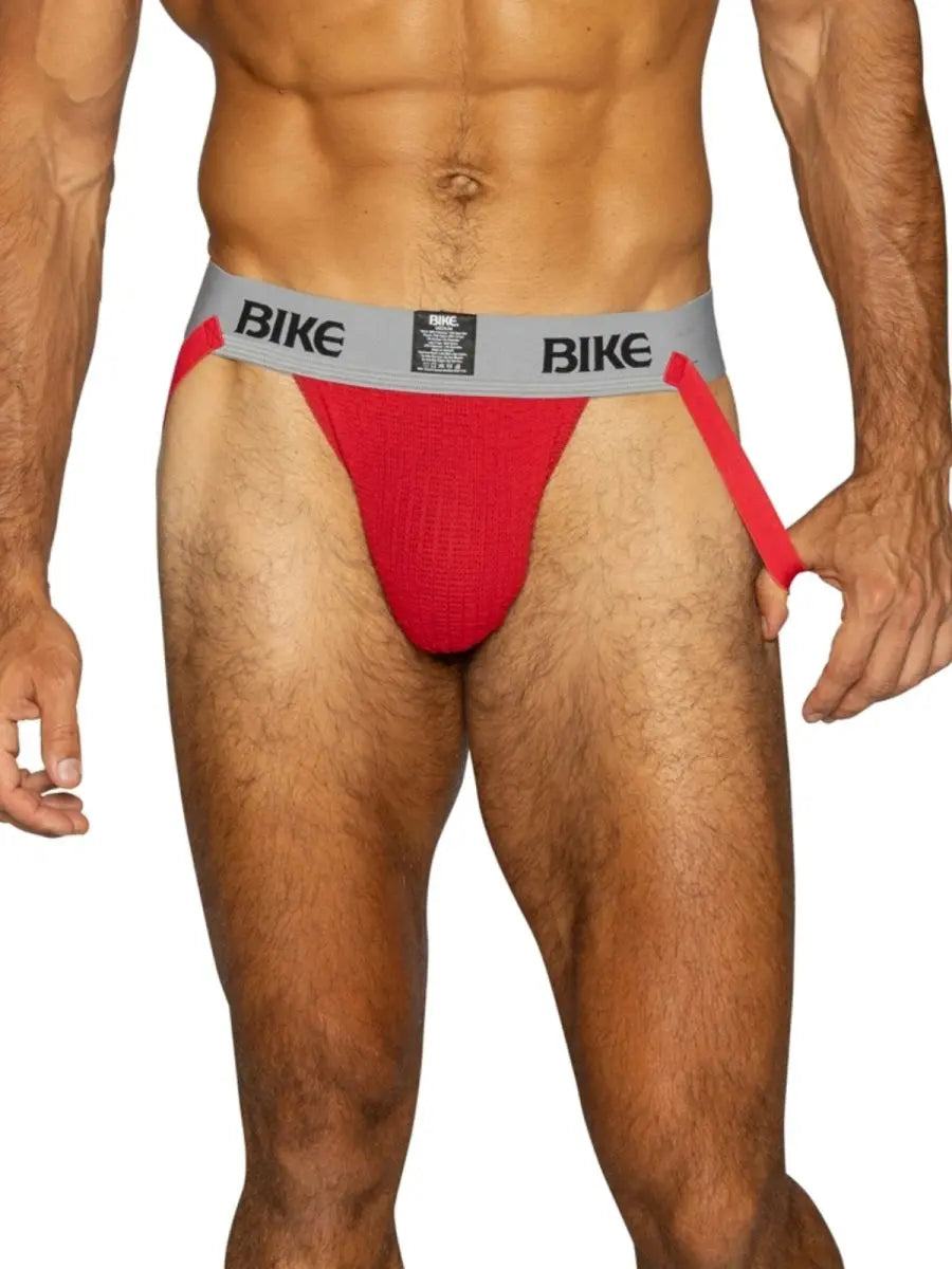 BIKE アスレチック BAS304 メンズアンダーウェア クラシックジョックストラップ レッド