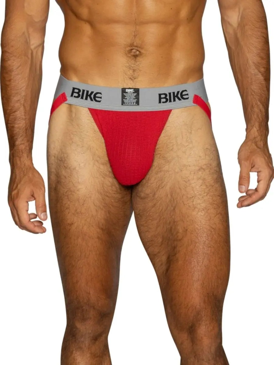 BIKE アスレチック BAS304 メンズアンダーウェア クラシックジョックストラップ レッド