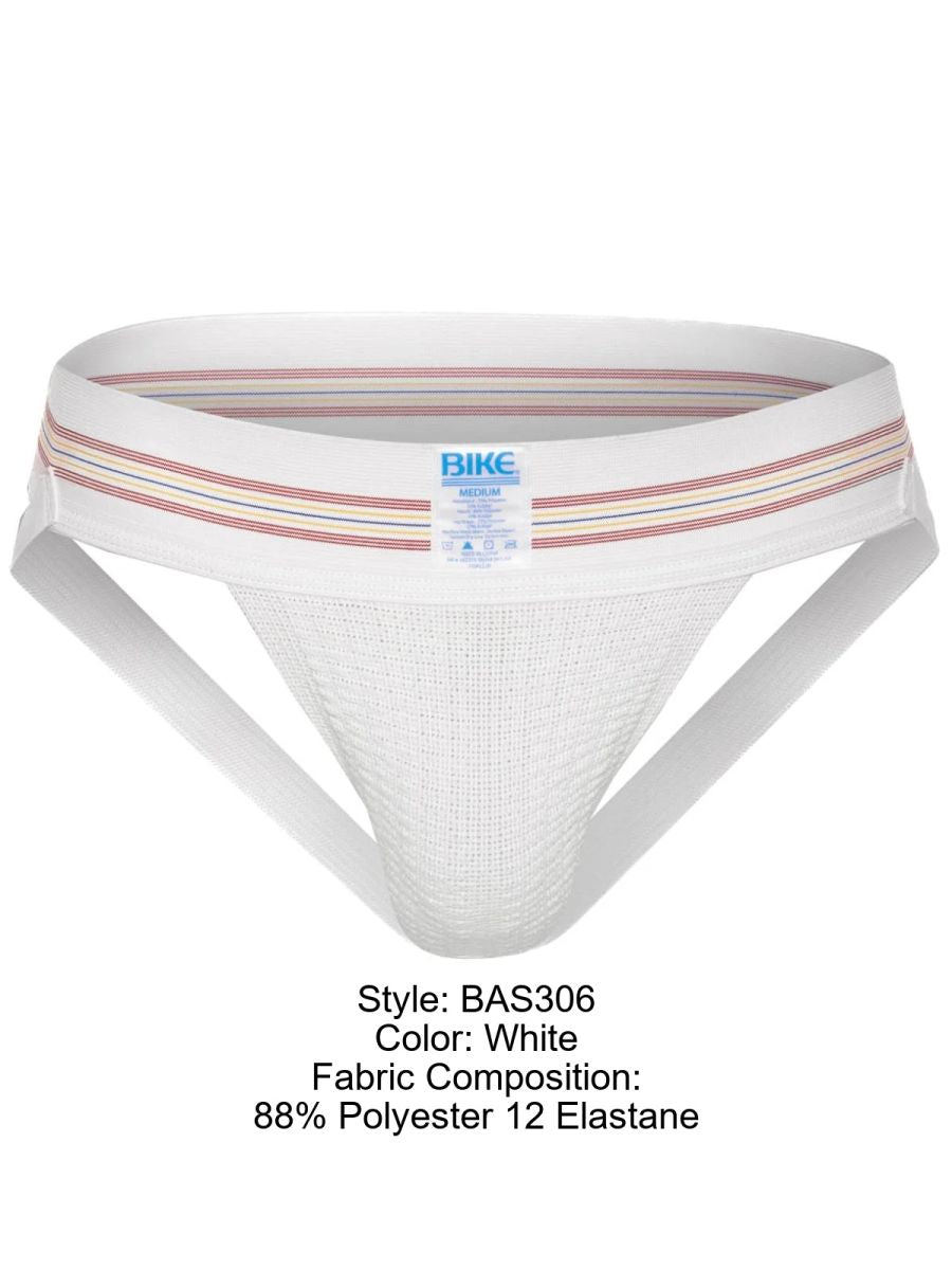 BIKE Athletic BAS306 Original Number 10 Jockstrap Color White