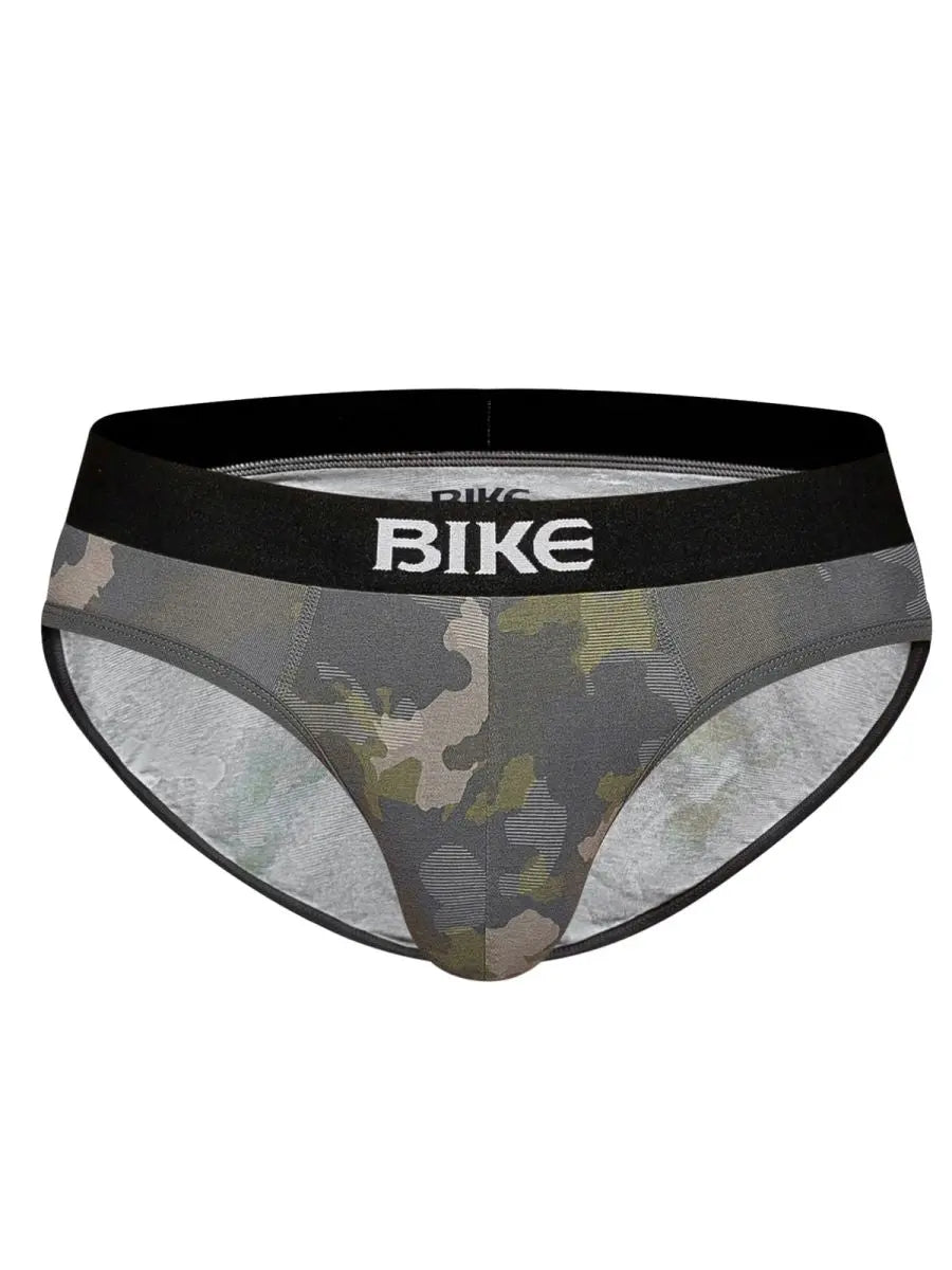 BIKE 애슬레틱 BAS327 남성용 언더웨어 스트레치 코튼 브리프 컬러 카모