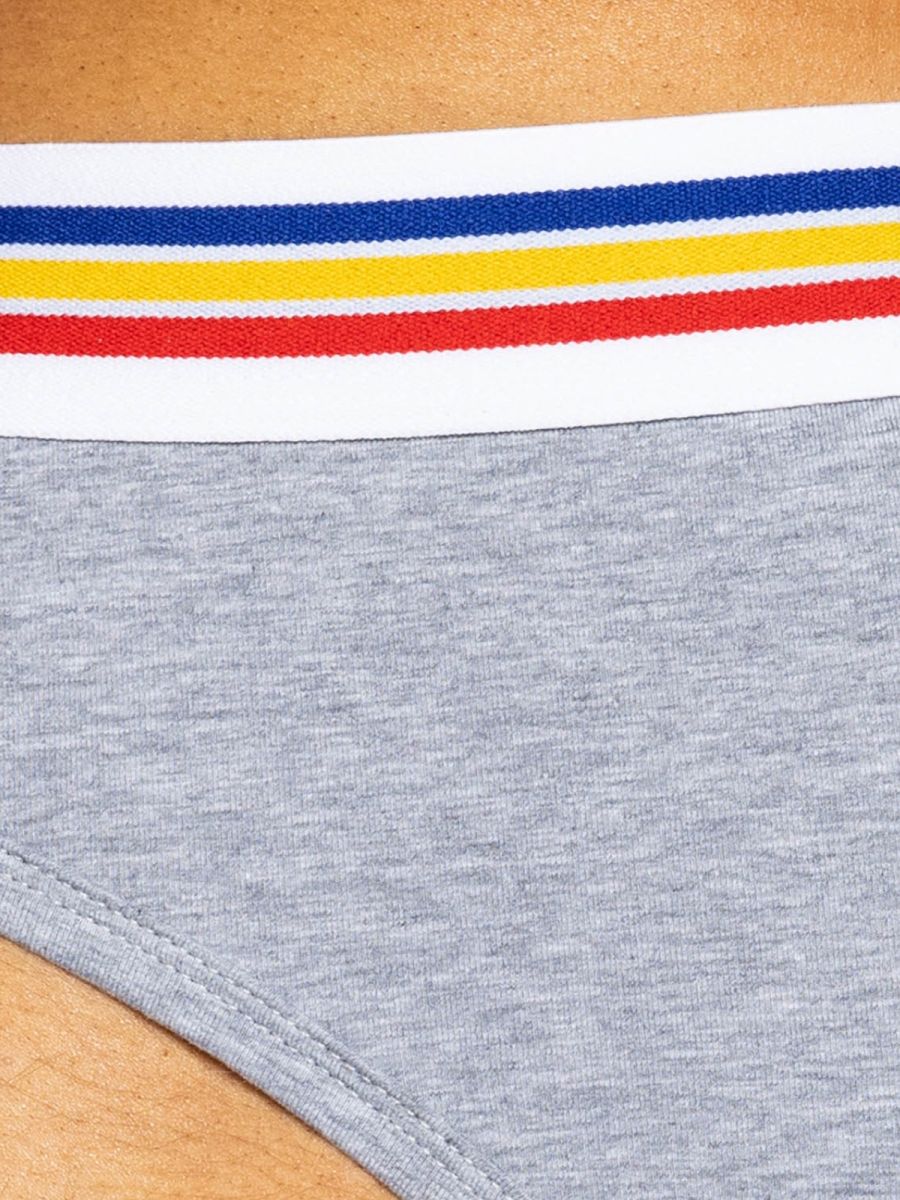 BIKE Athletic BAS327 Stretch Cotton Brief Color Gray