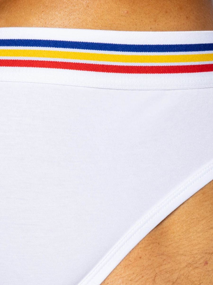 BIKE Athletic BAS327 Stretch Cotton Brief Color White