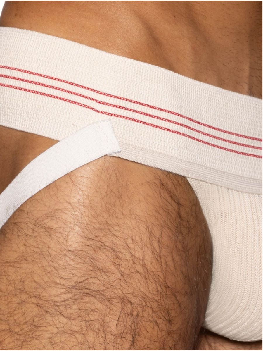BIKE Athletic BAS333 Classic Retro: 1980s Jockstrap in Vintage Cream Color Vintage Cream