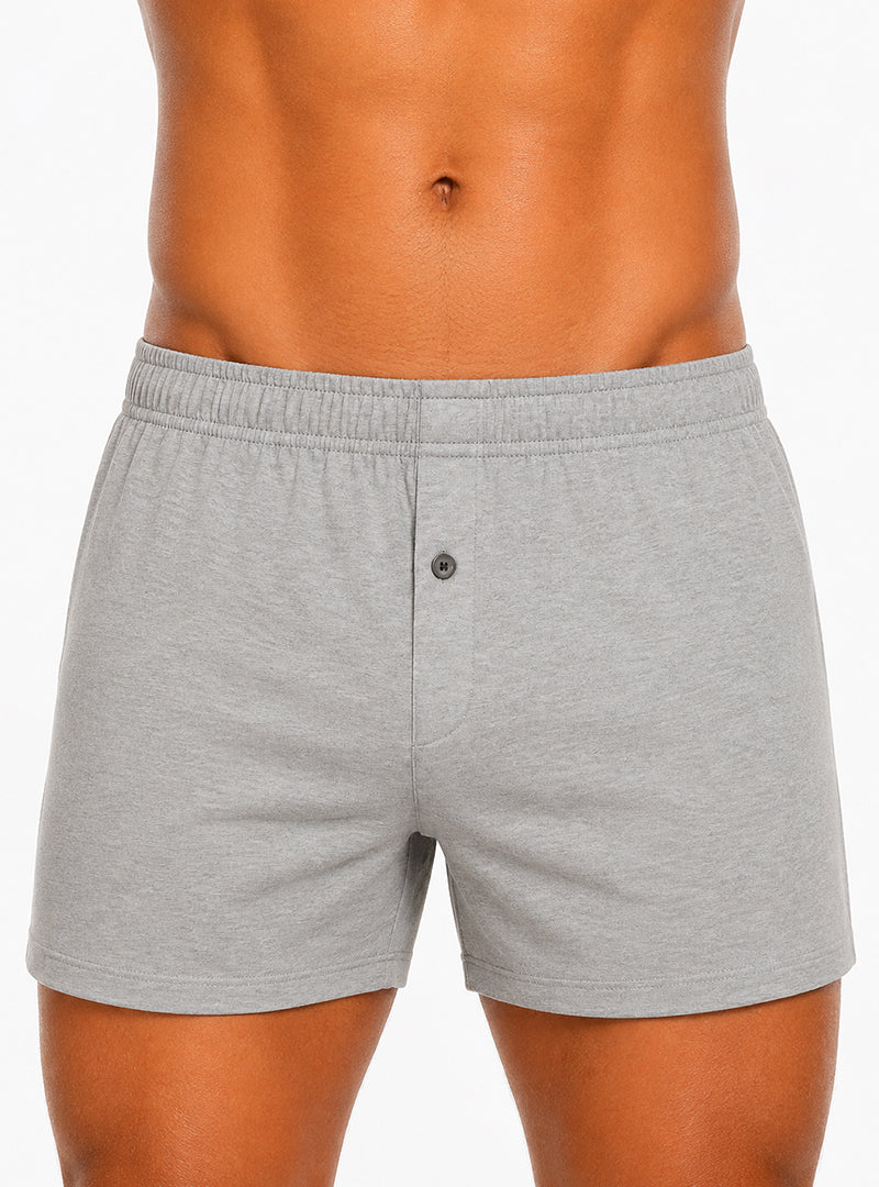 Players Big Man's Cotton Knit Boxer 2-Pack, 100% Combed Cotton Underwear
