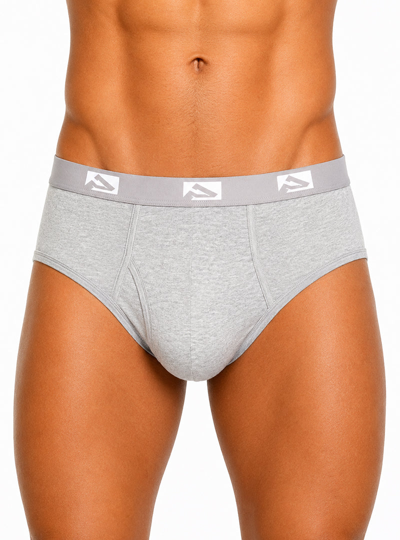 Players Big Man's Fly Front Colored Brief, Men's Combed Cotton Underwear