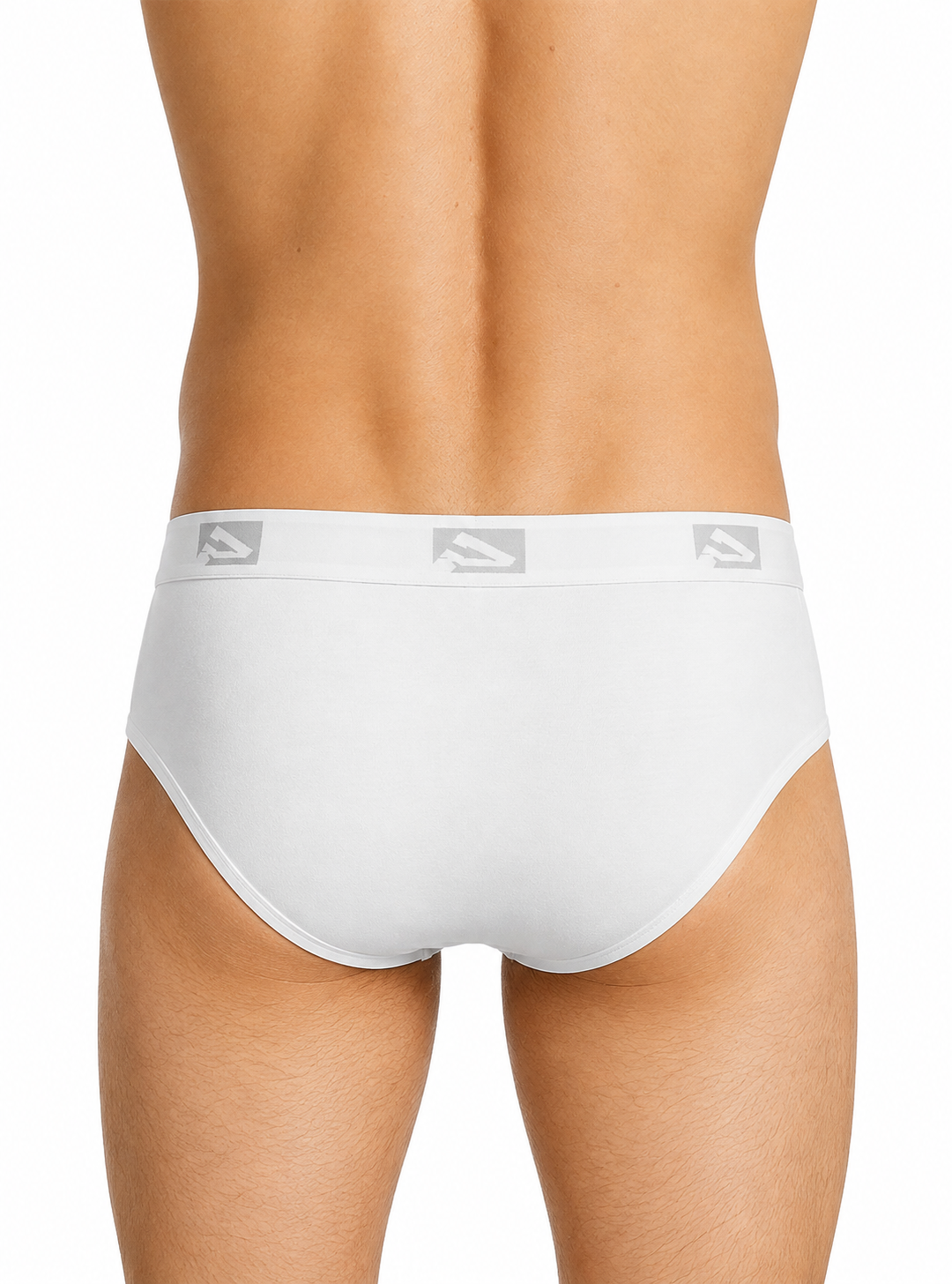 Players Big & Tall Man's Cotton Brief White (2-pack), 100% Combed Cotton