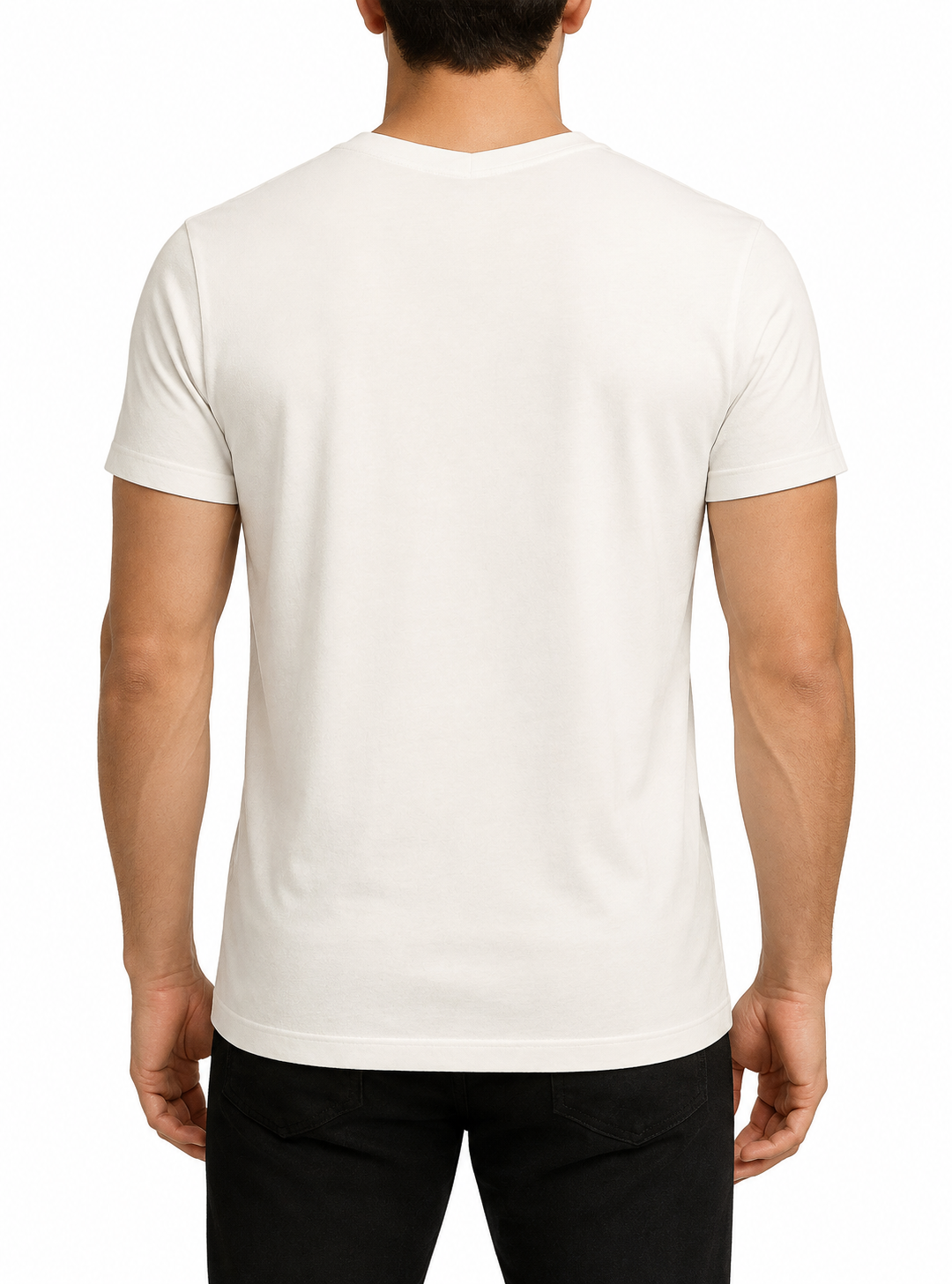 Players Big & Tall Man's Cotton V-Neck T-shirt (2-pack), Combed Cotton Tees