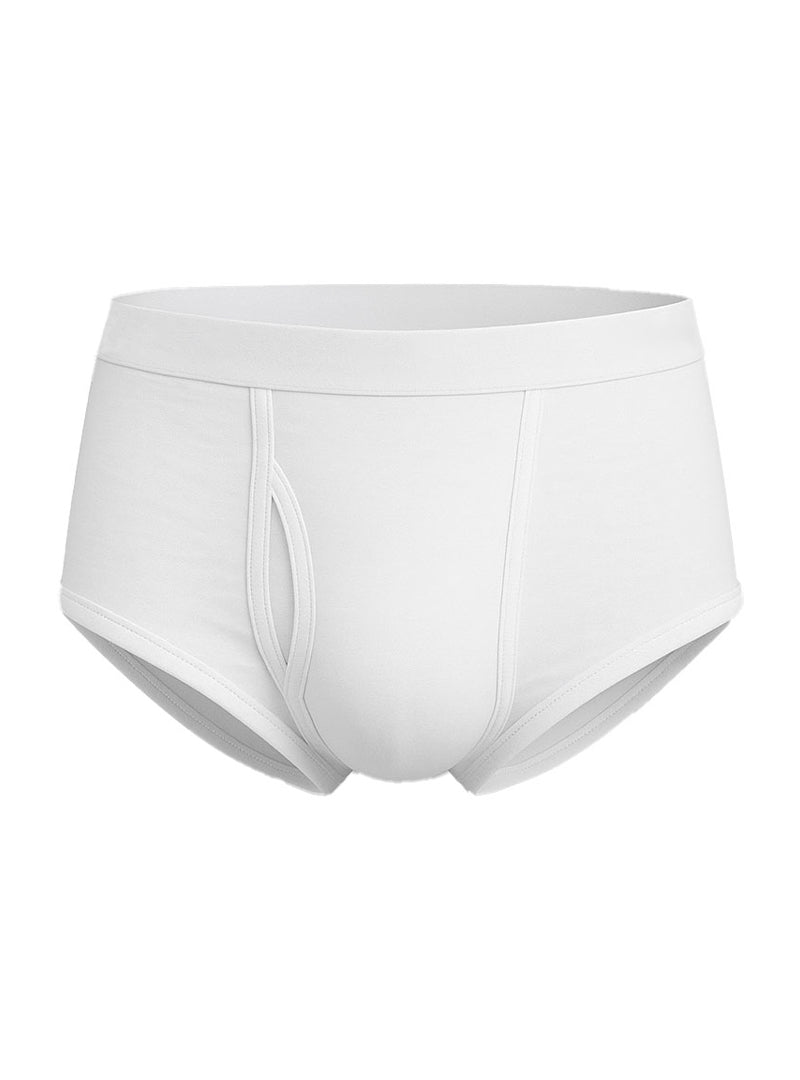 Players Big & Tall Men's Cotton Brief White (2-pack), Combed Cotton Underwear