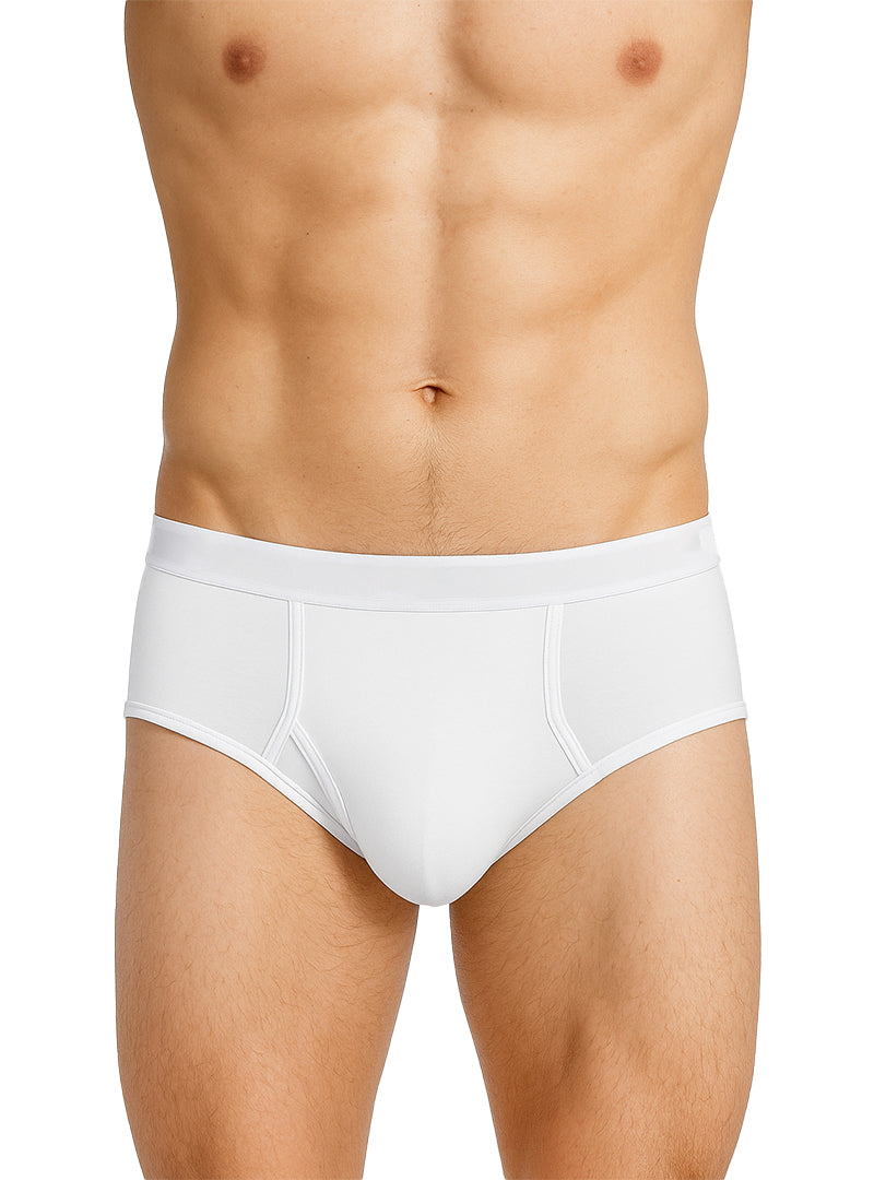 Players Big & Tall Men's Cotton Brief White (2-pack), Combed Cotton Underwear