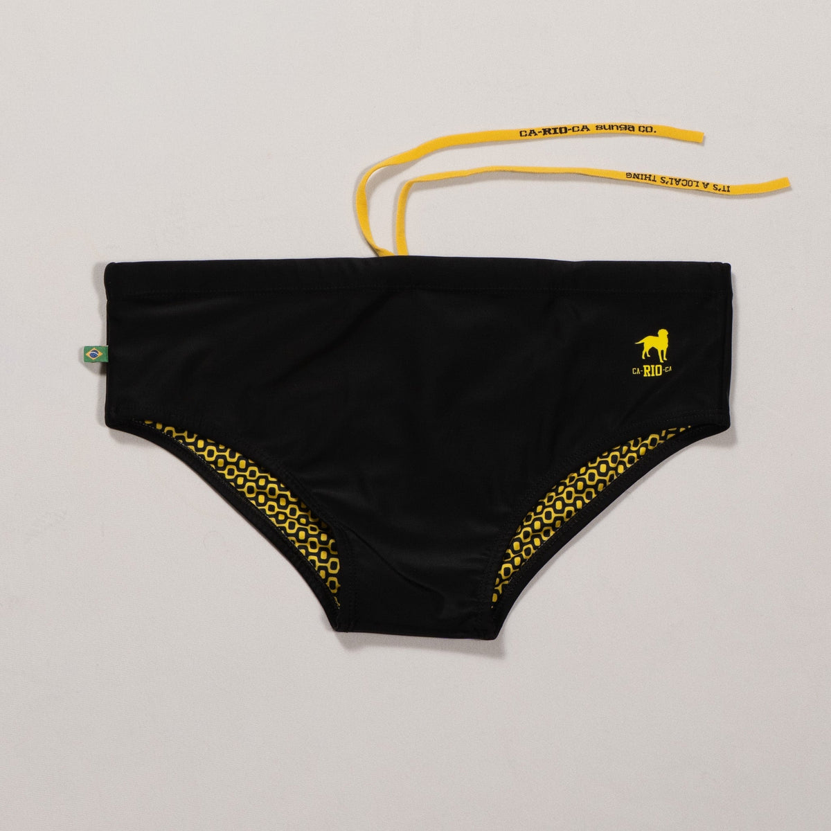 CA-RIO-CA Low Rise Solids Cut Sunga - Male Bathing Suit