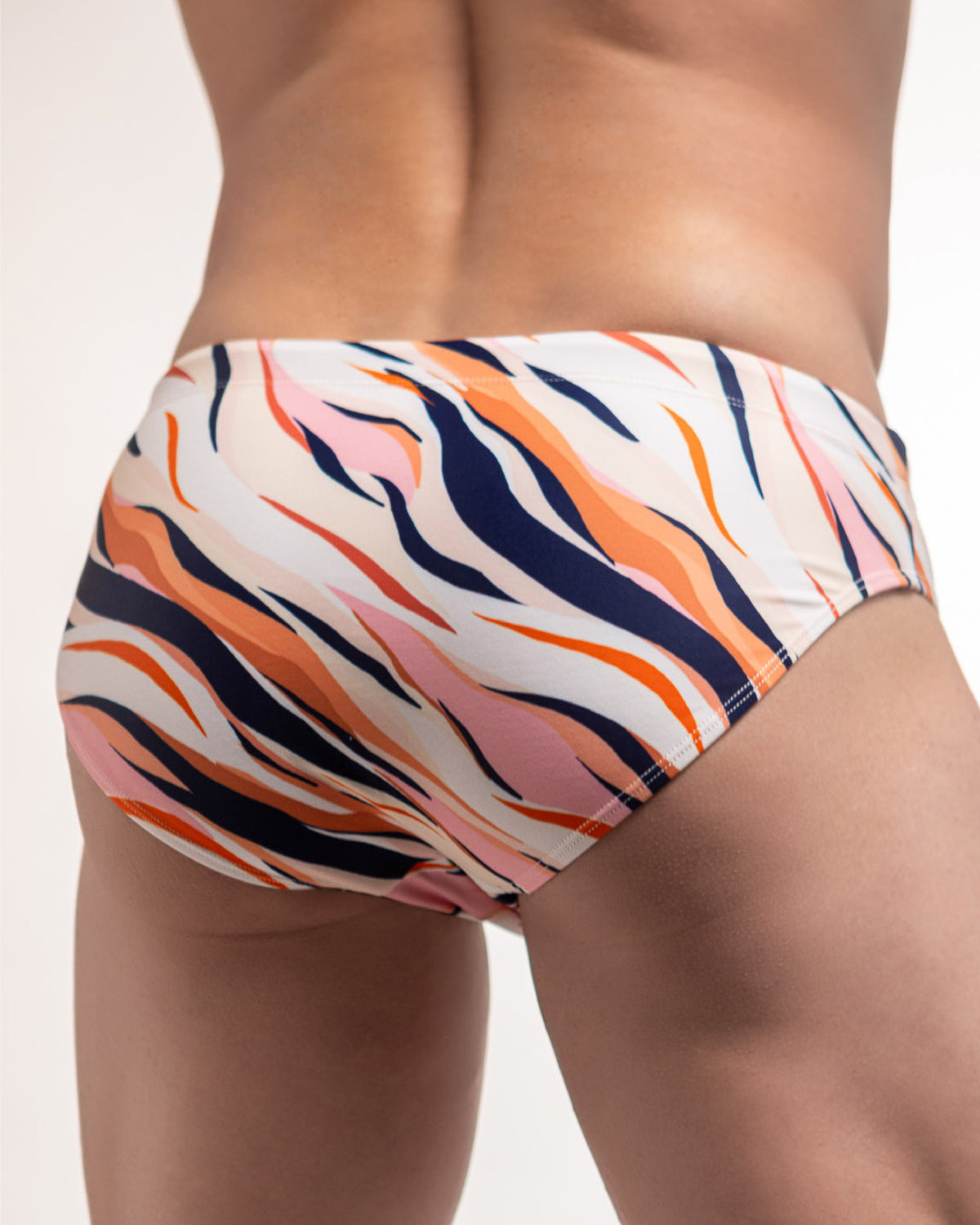 Bow Swim Brief | Pink Tiger | Sustainable Repreve, Fierce Fit