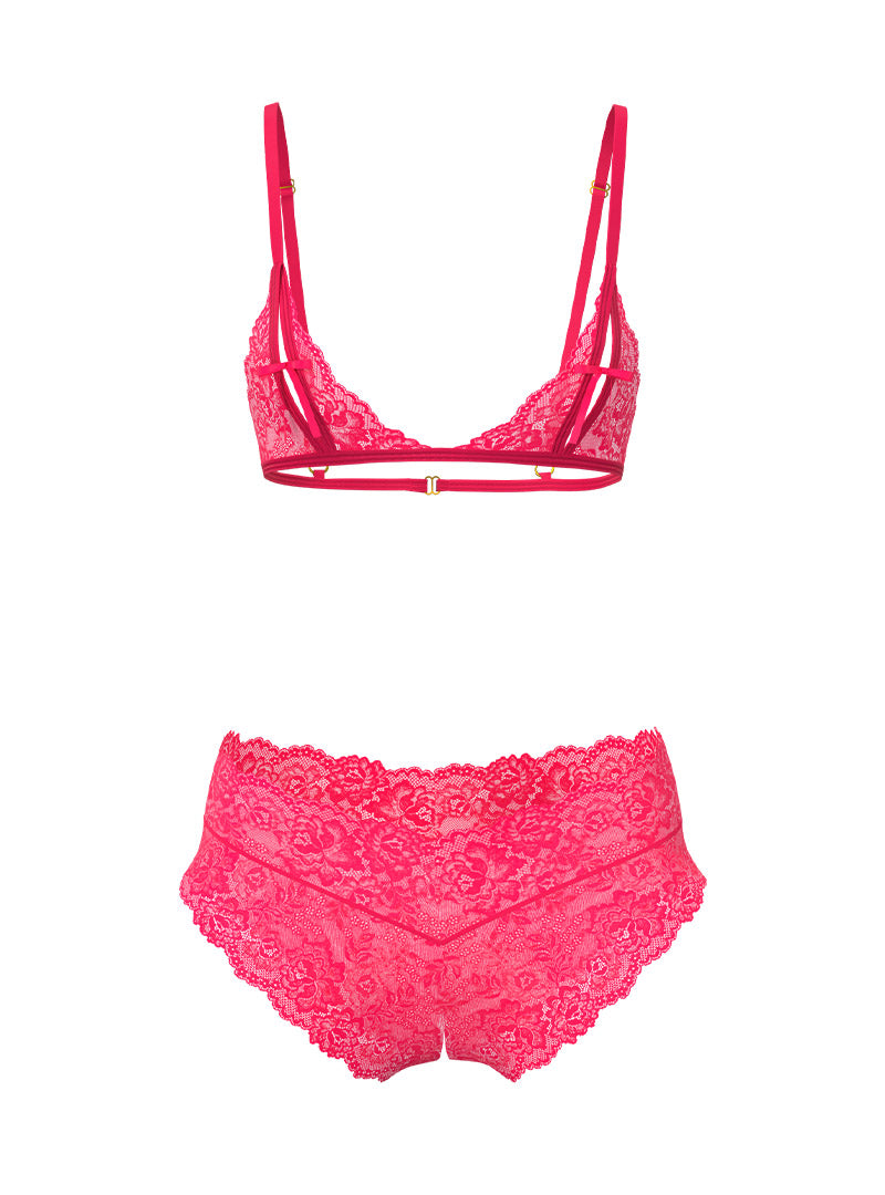 Magic Silk Women's Bralette & Split Crotch Boy Short