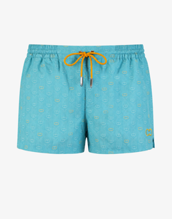 2EROS Men's Printed Bronte Shorts - Deco Crest Blue