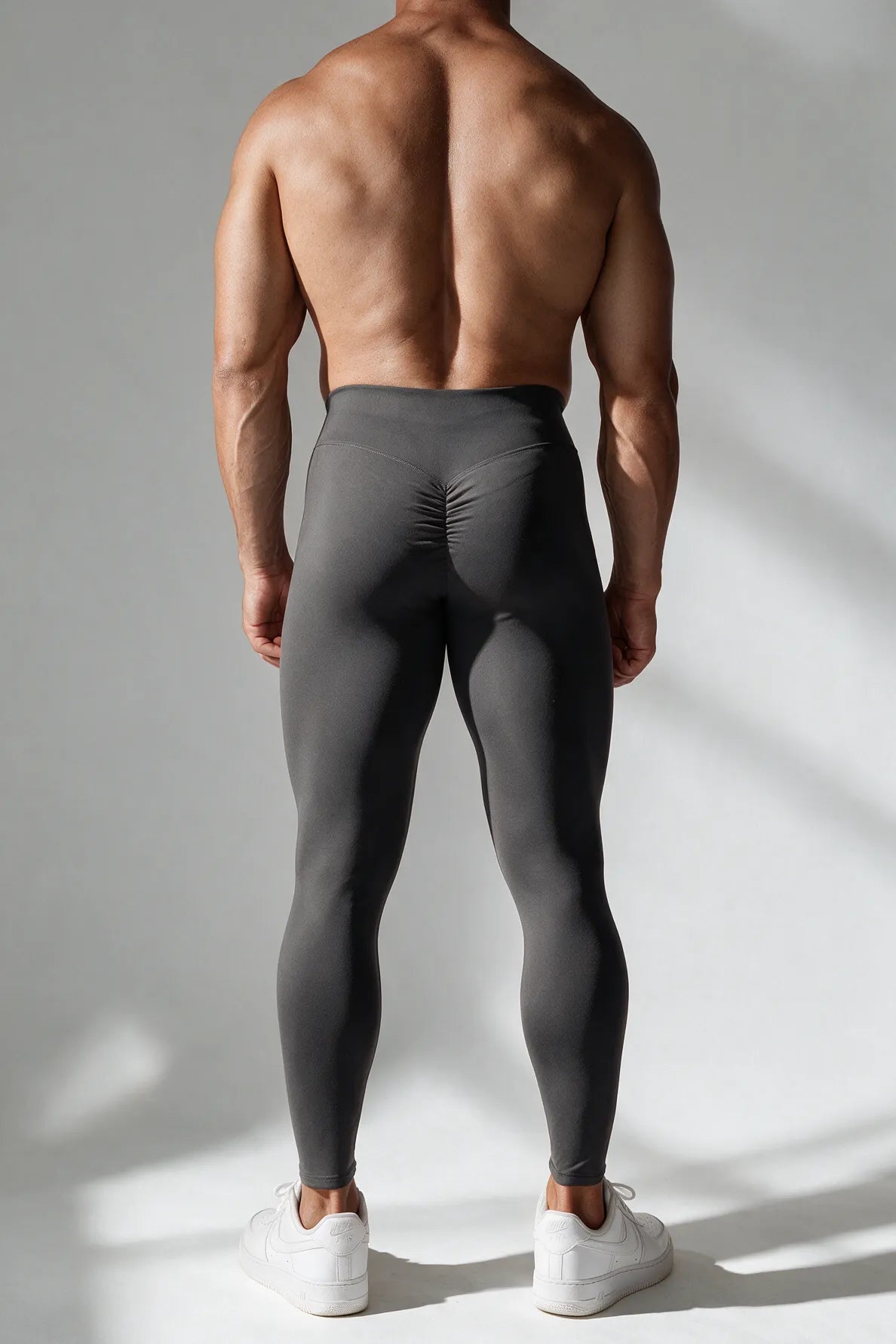 JJ Malibu Men's Bubble Butt Scrunch Leggings - Storm Grey
