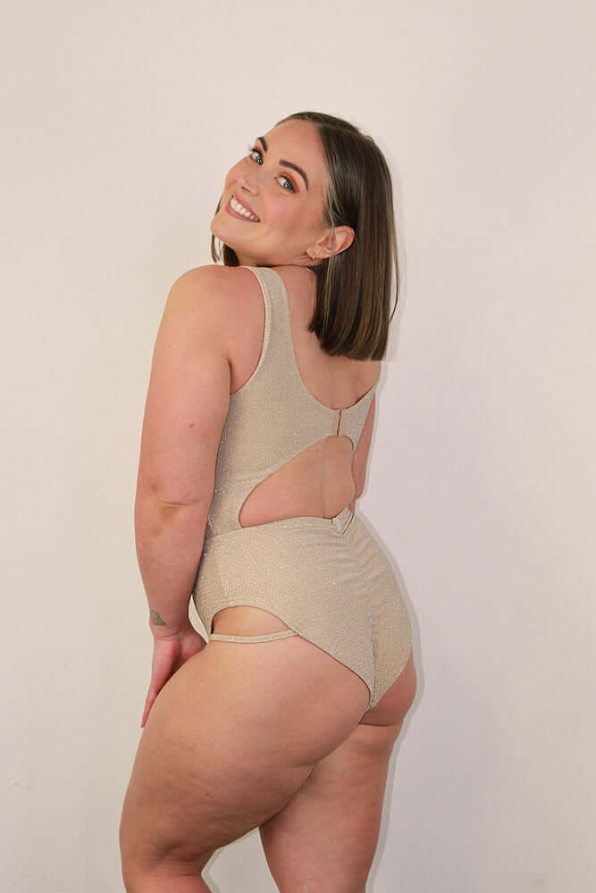 Glitteratti Knot Bodysuit Ivory