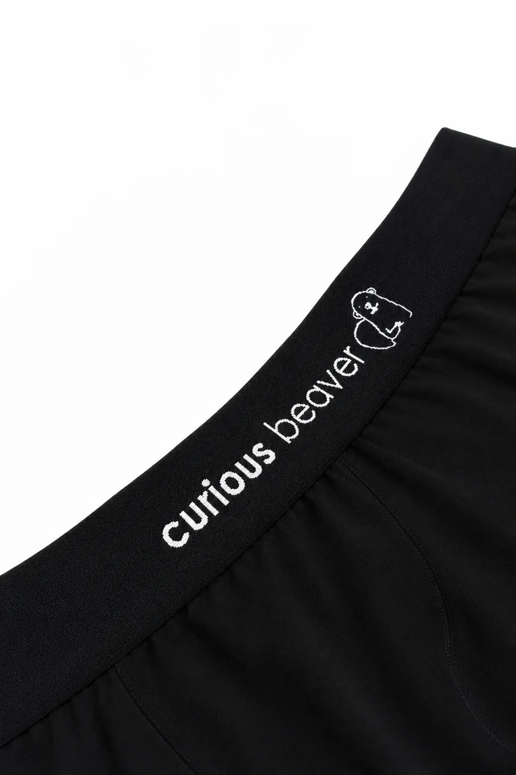 Curious Beaver Men's Soft Modal Boxer Briefs - Midnight Black