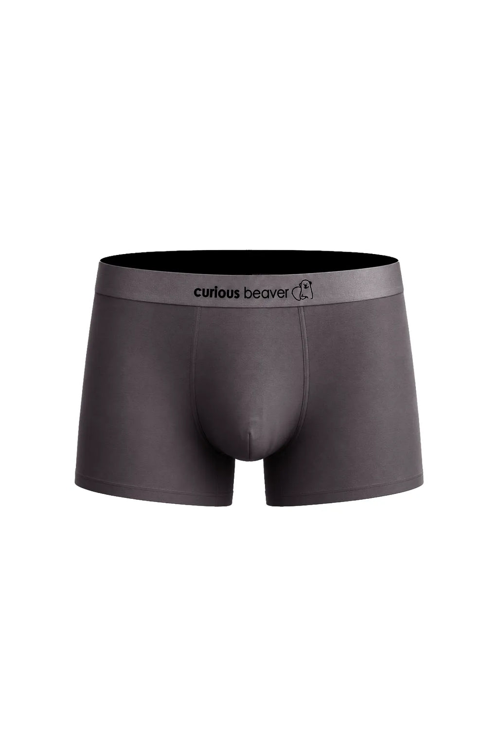 Curious Beaver Men's Soft Modal Boxer Briefs - Storm Gray