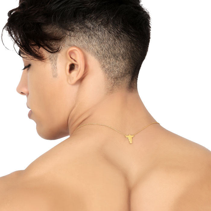 CA-RIO-CA THE CHRIST SCAPULAR Male Cross Necklace - Men's Fashion Jewelry