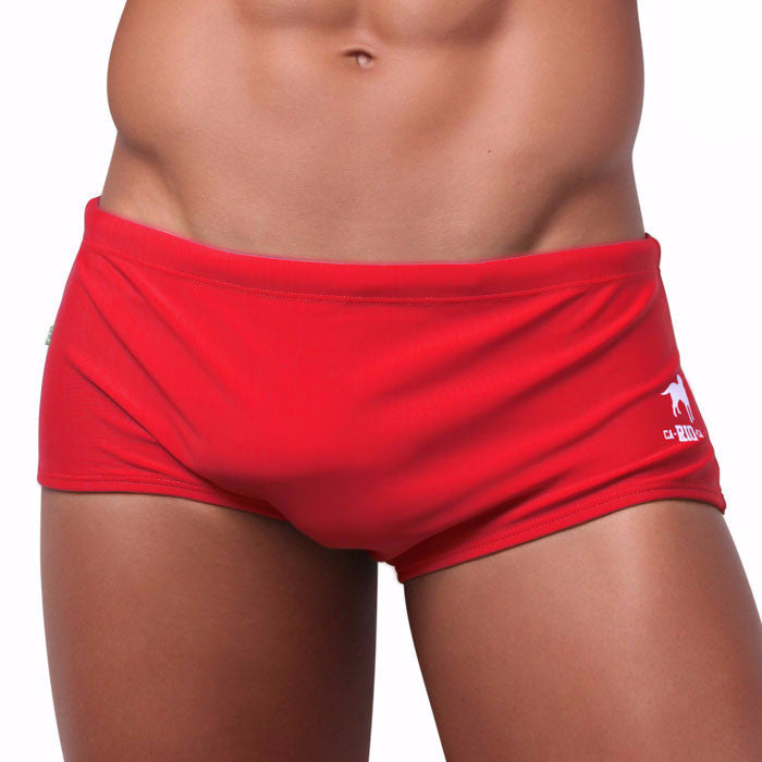 CA-RIO-CA Traditional Square Solids Cut Sunga - Male Bathing Suit