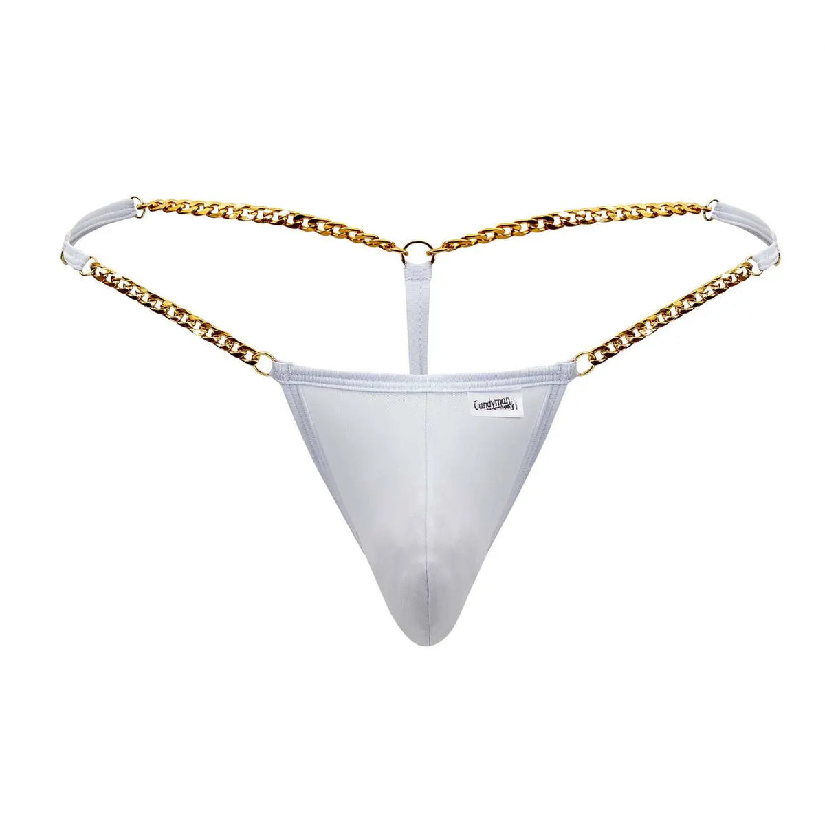CandyMan Men's Underwear 99586 Chain G-String Color White