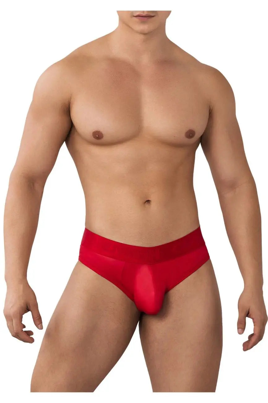 CandyMan Men's Underwear 99641 Shorty Briefs Color Red