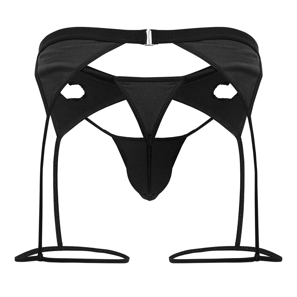 CandyMan Men's Underwear 99785 Garter Outfit Color Black